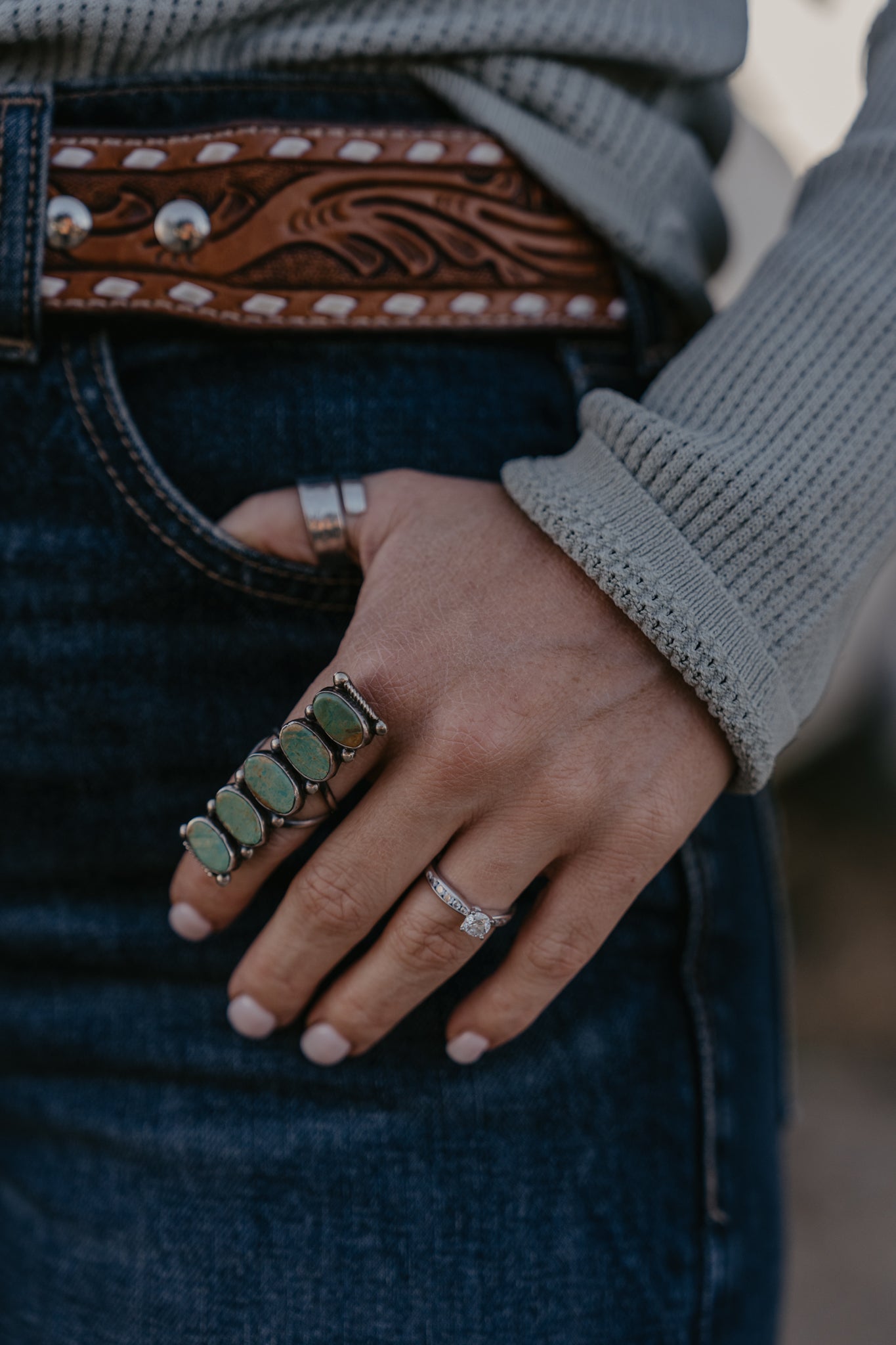 Jaqueline Turquoise Ring - Size 8.5