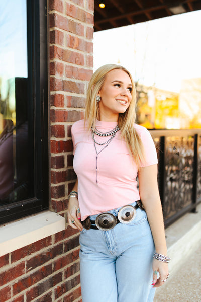 Cloud Basic Tee - Blush