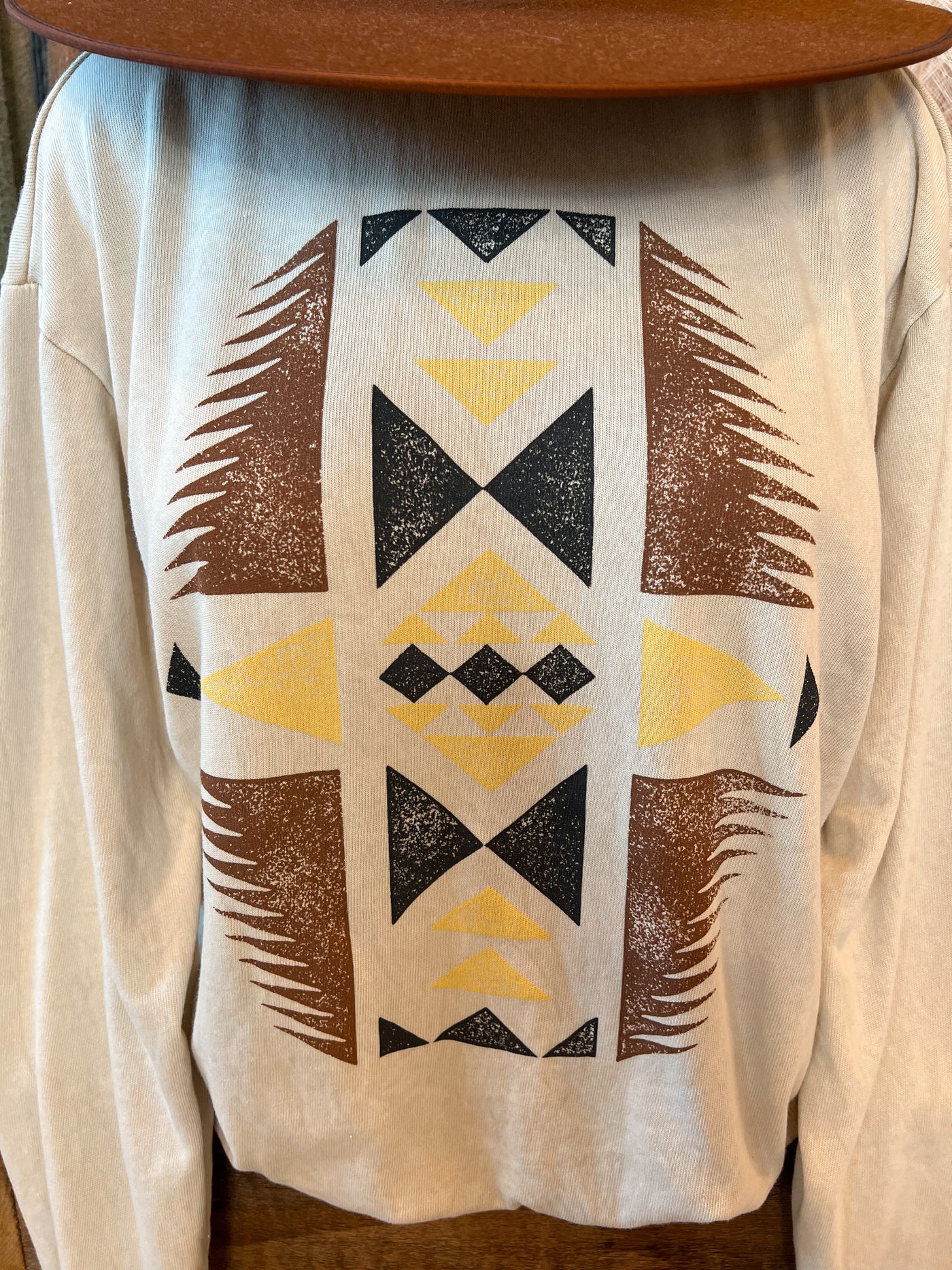 Modesto Aztec Sweatshirt - Mineral Oatmeal