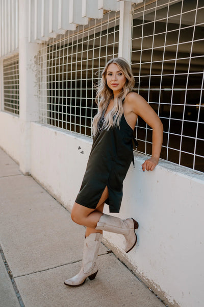 Pretty In Satin Dress