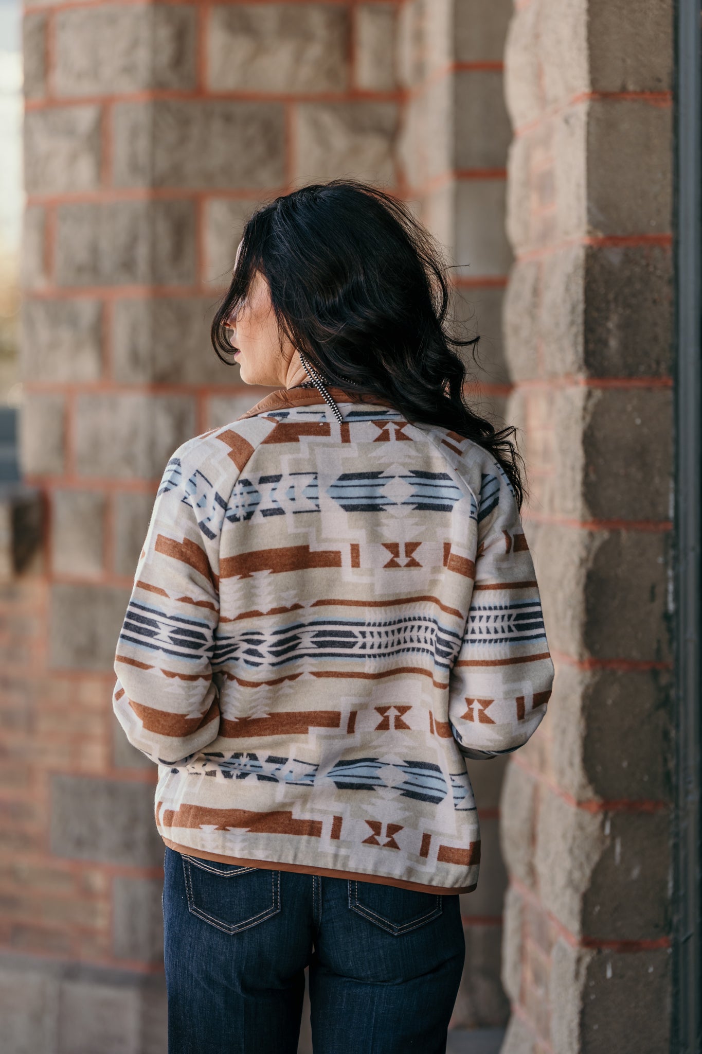 The Braxton Jacket - Copper Aztec