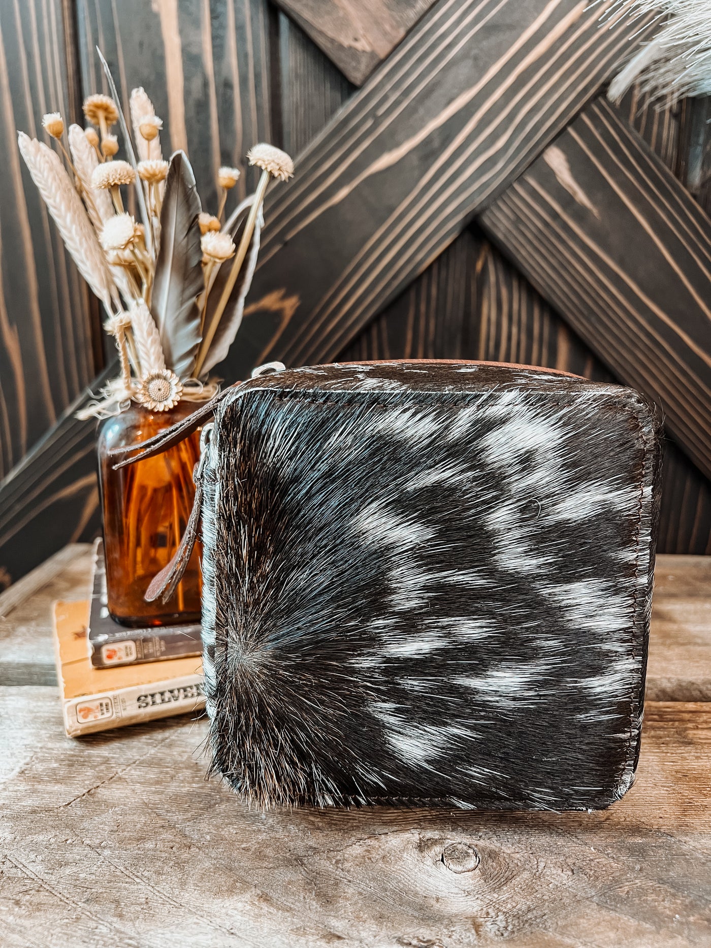 Small Cowhide Travel Case - Option 4