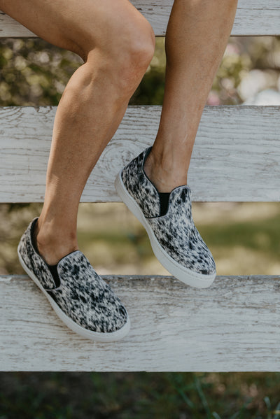 Utah Cowhide Sneaker - Salt & Pepper