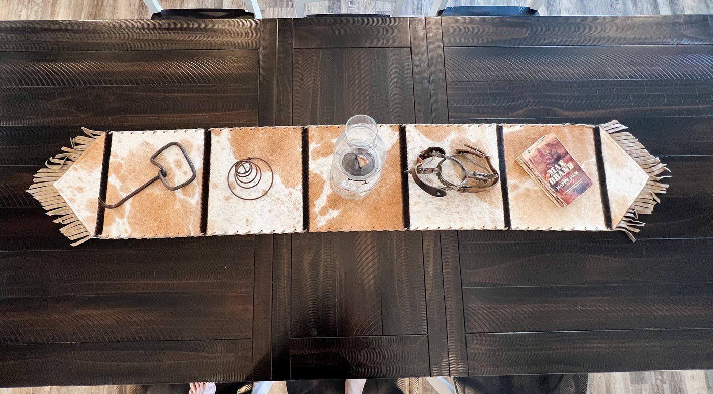 Cowhide Table Runner - Opt. 1