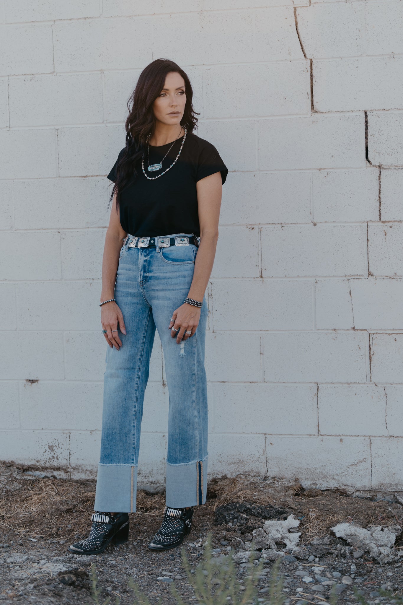 The Tosha Wide Cuff Jeans