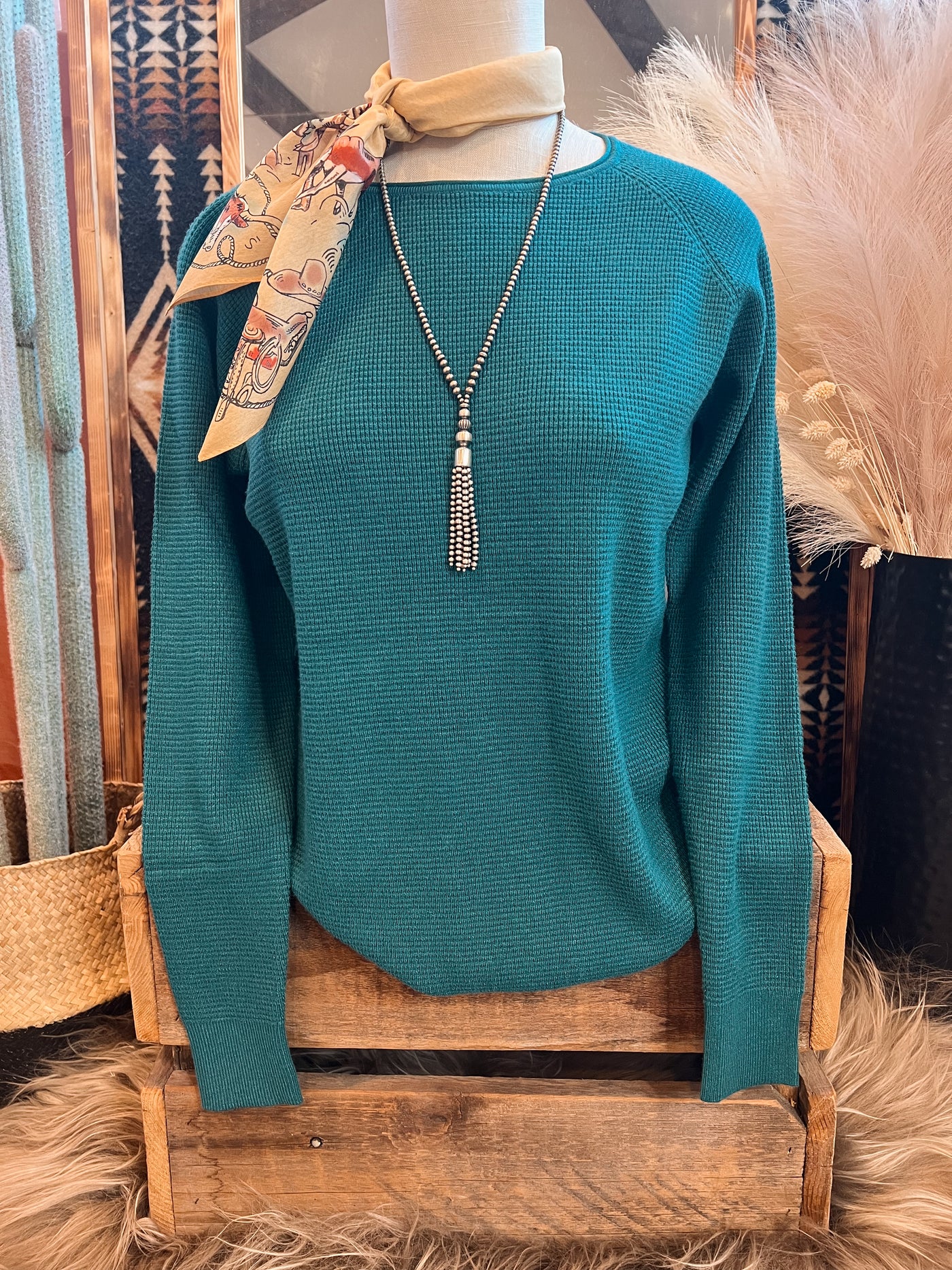 The Kylie Sweater - Dark Jade