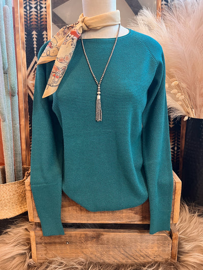 The Kylie Sweater - Dark Jade