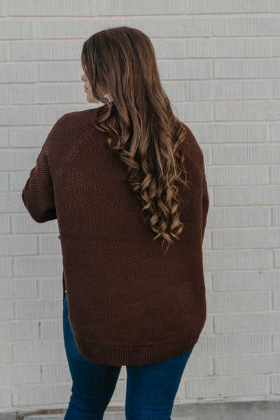 The Slate Creek Sweater - Brown