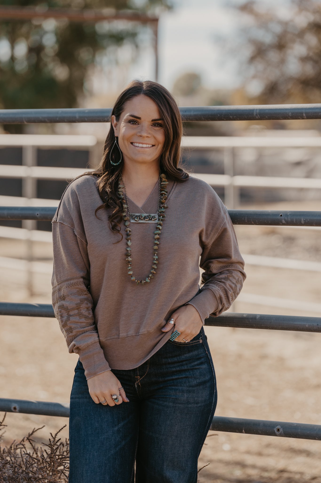 Marsh Sweatshirt by Ariat - Brindle