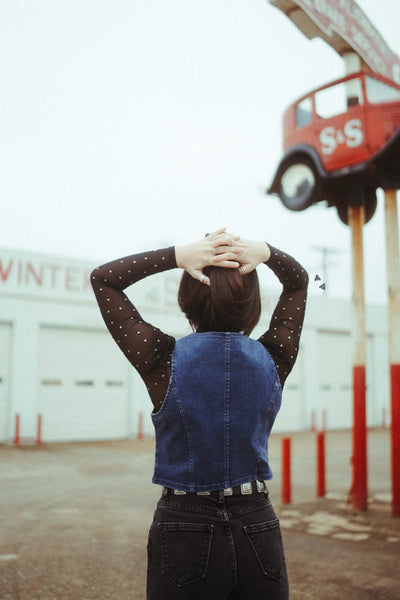 Pecos Queen Vest - Blue Denim