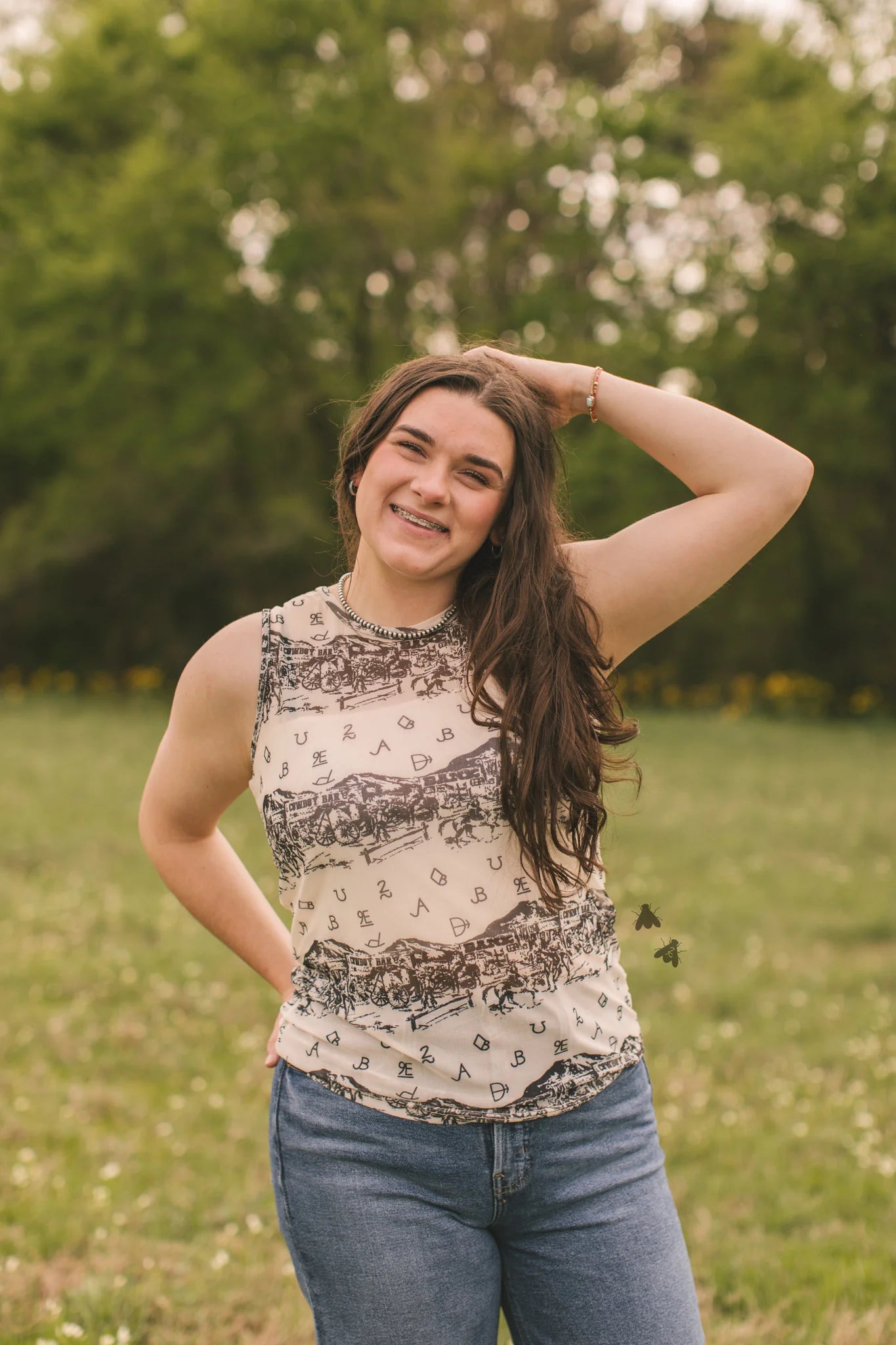 High Noon Mesh Tank Top