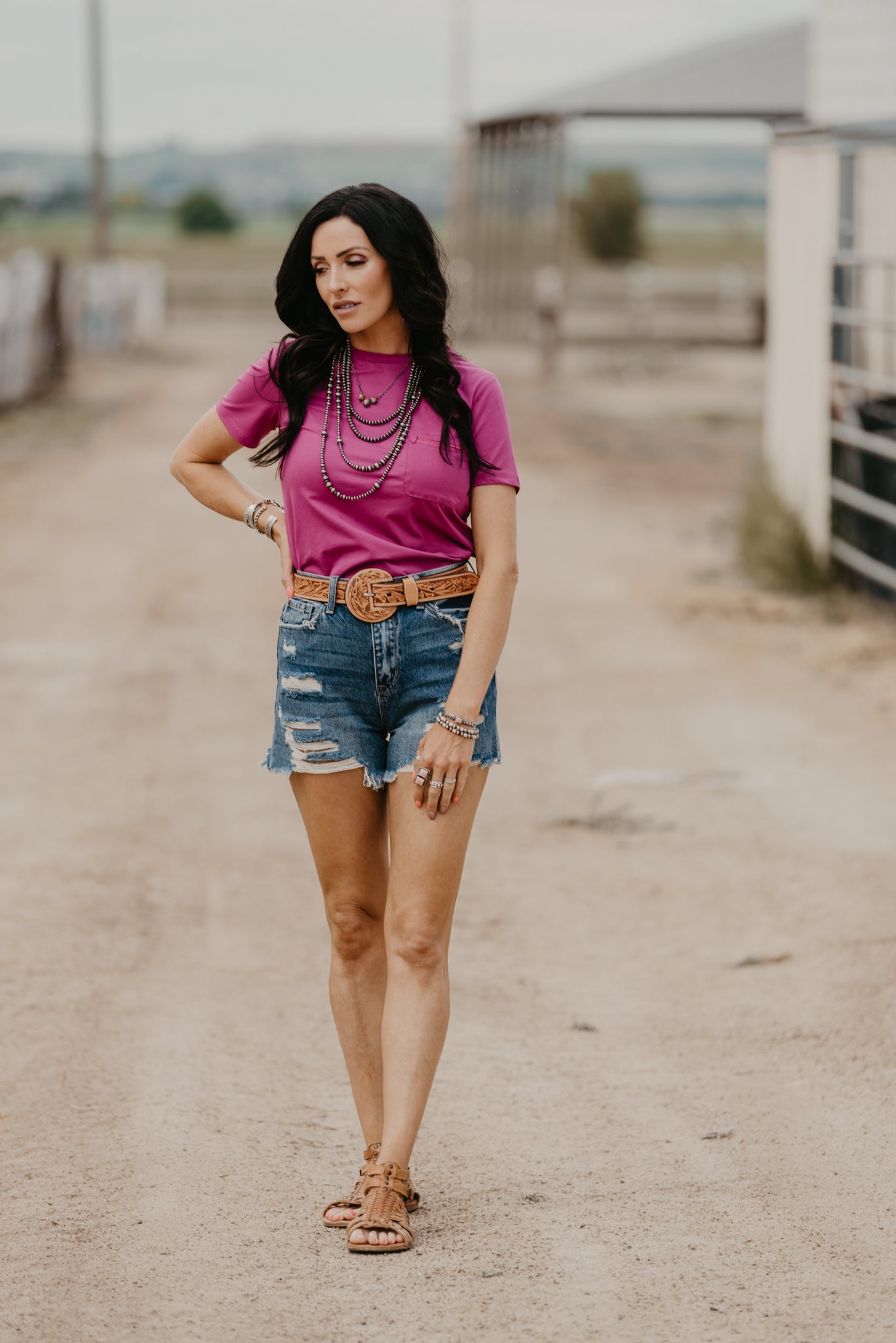 Handy As A Pocket Tee - Pop Pink