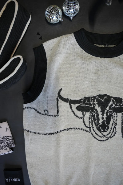 Lasso the Longhorn Sweater Vest