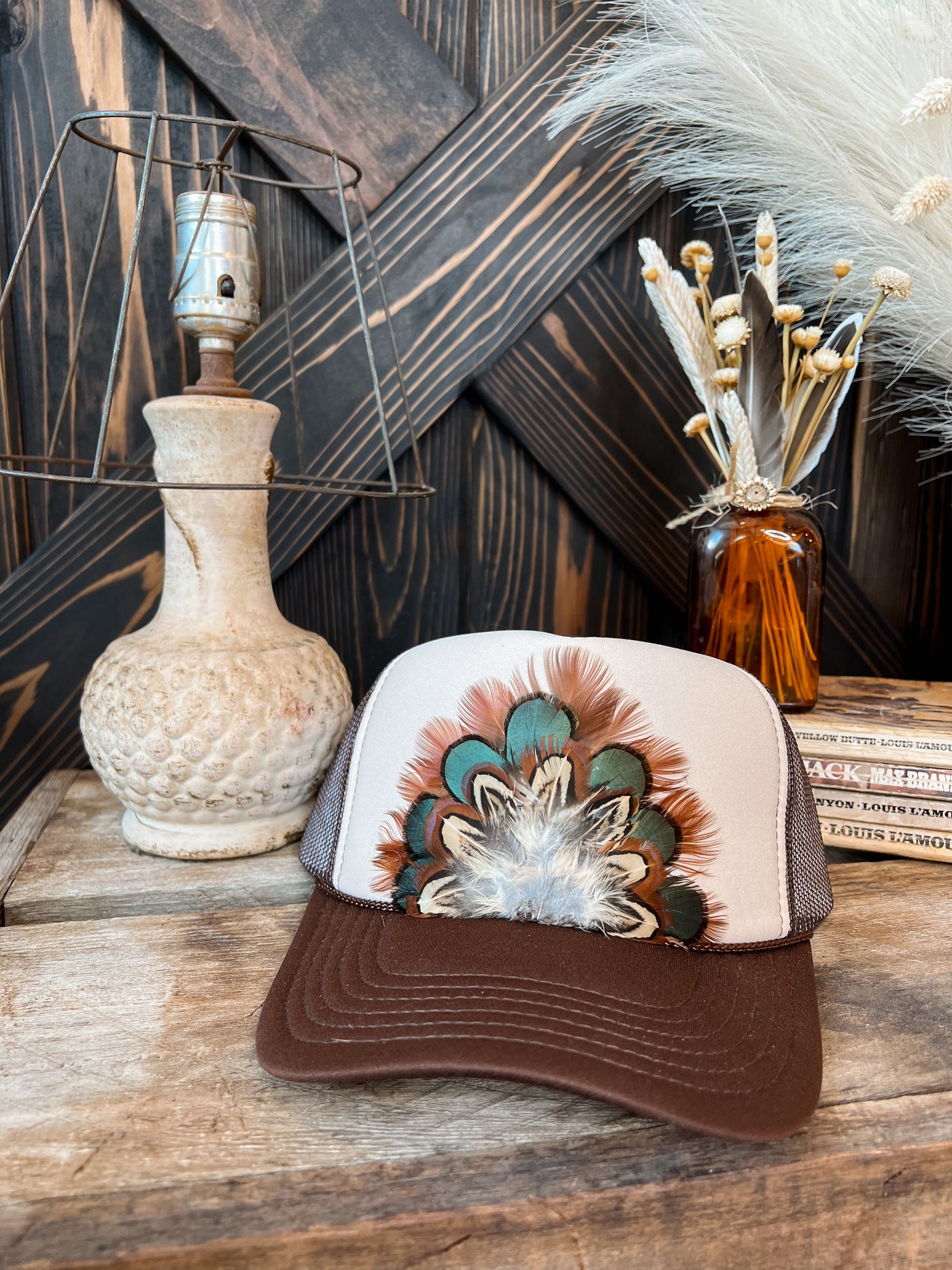 Two-Tone Wilson Feather Trucker Hat - Opt. 1