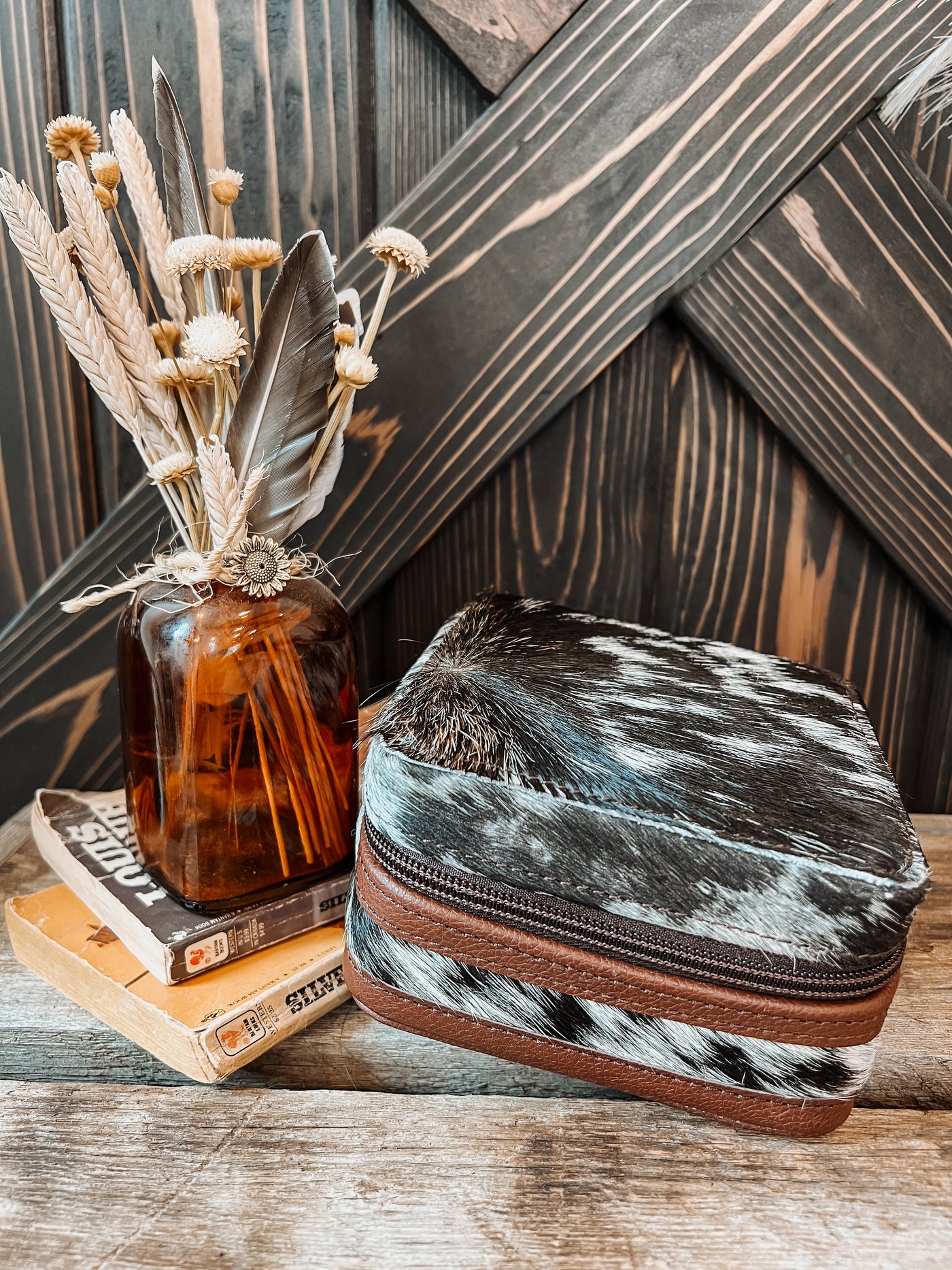 Small Cowhide Travel Case - Option 4