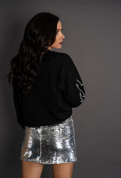 Silver Queen Sequin Skirt