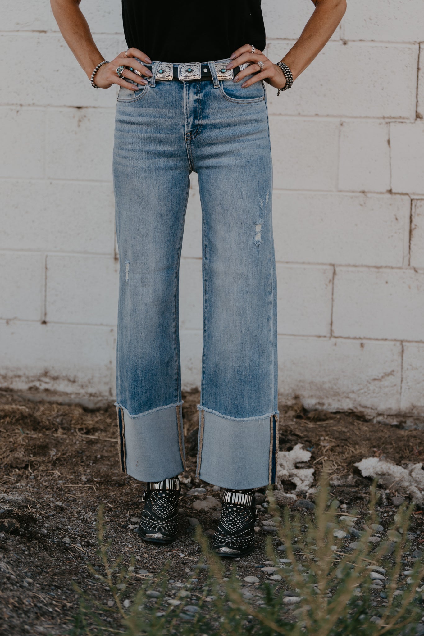 The Tosha Wide Cuff Jeans