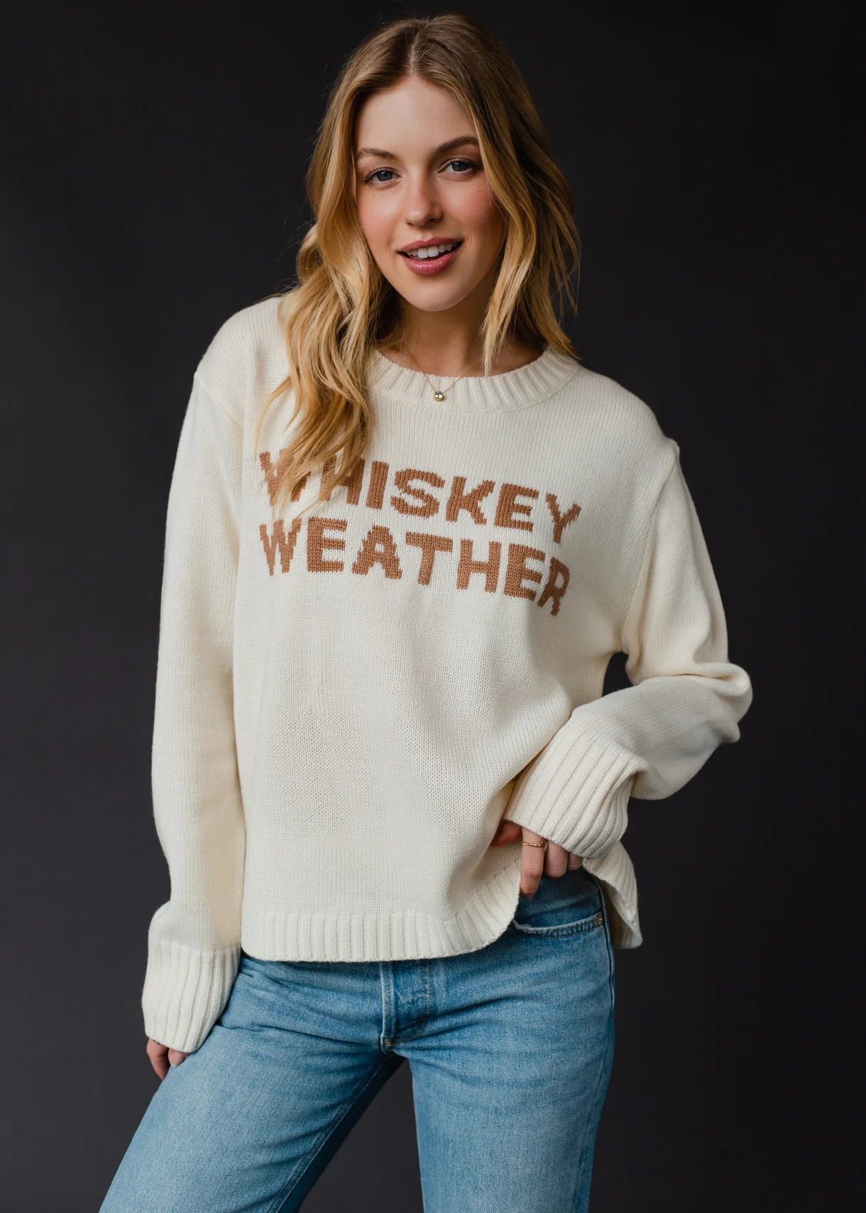 Whiskey Weather Sweater - Cream