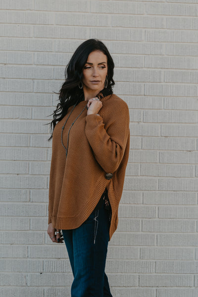 The Slate Creek Sweater - Caramel