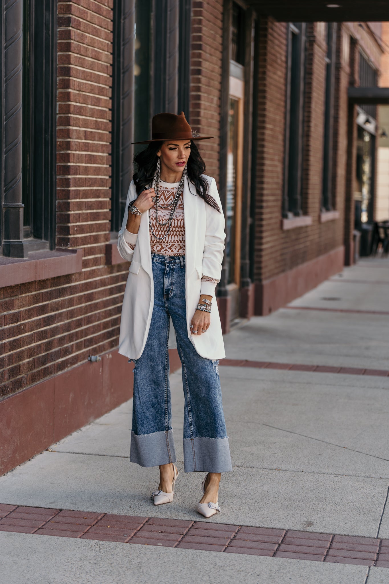 The Trevor Boyfriend Blazer - White