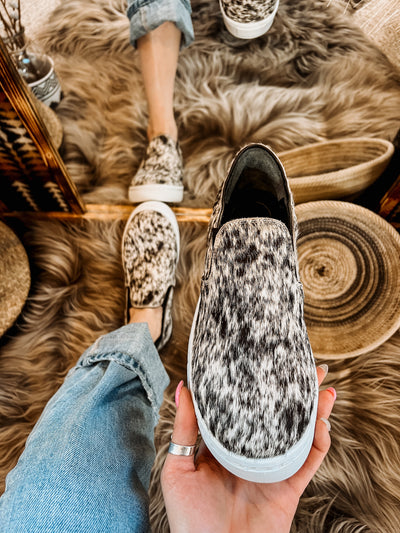 Utah Cowhide Sneaker - Salt & Pepper