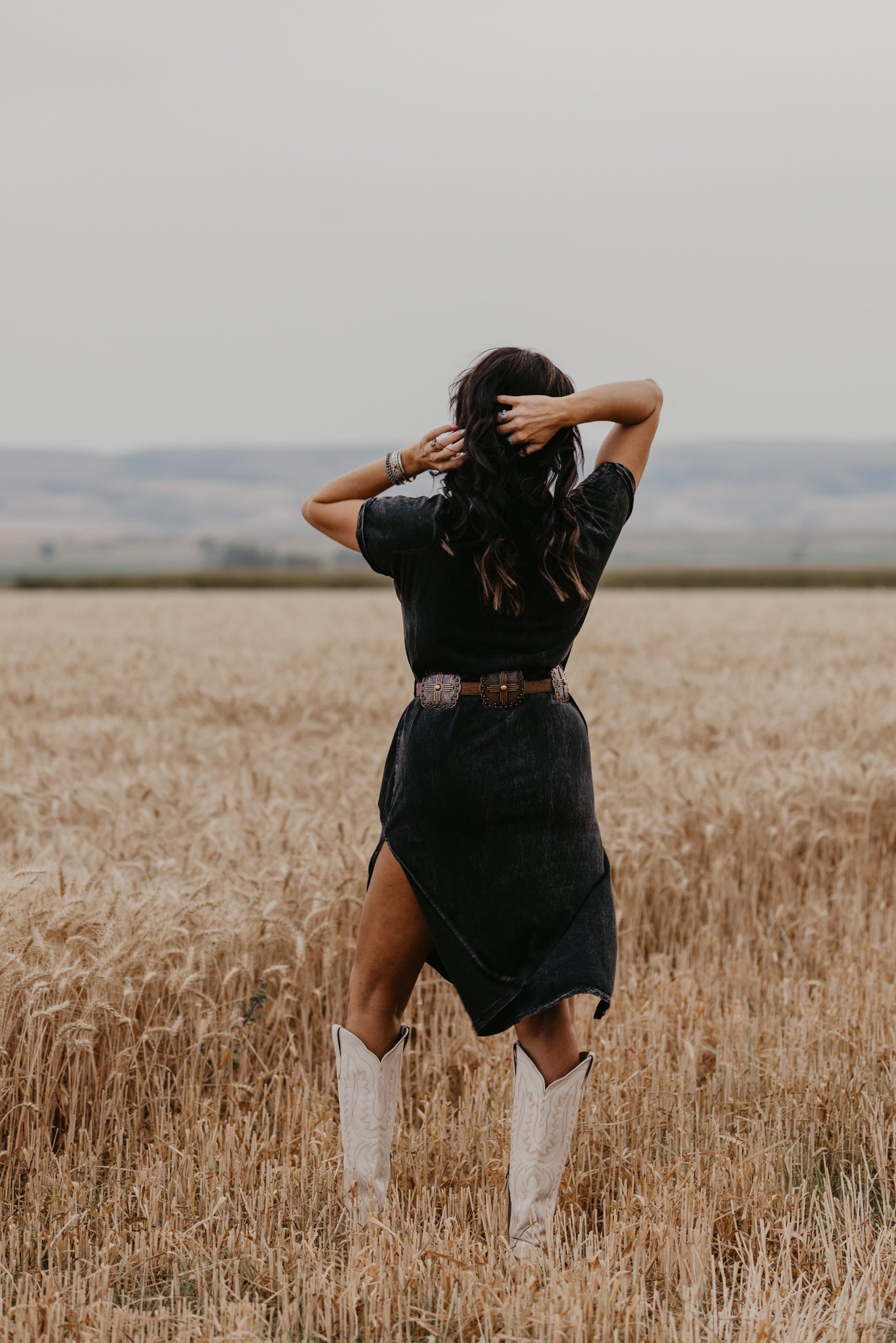 Cowboy Rodeo Maxi T-Shirt Dress