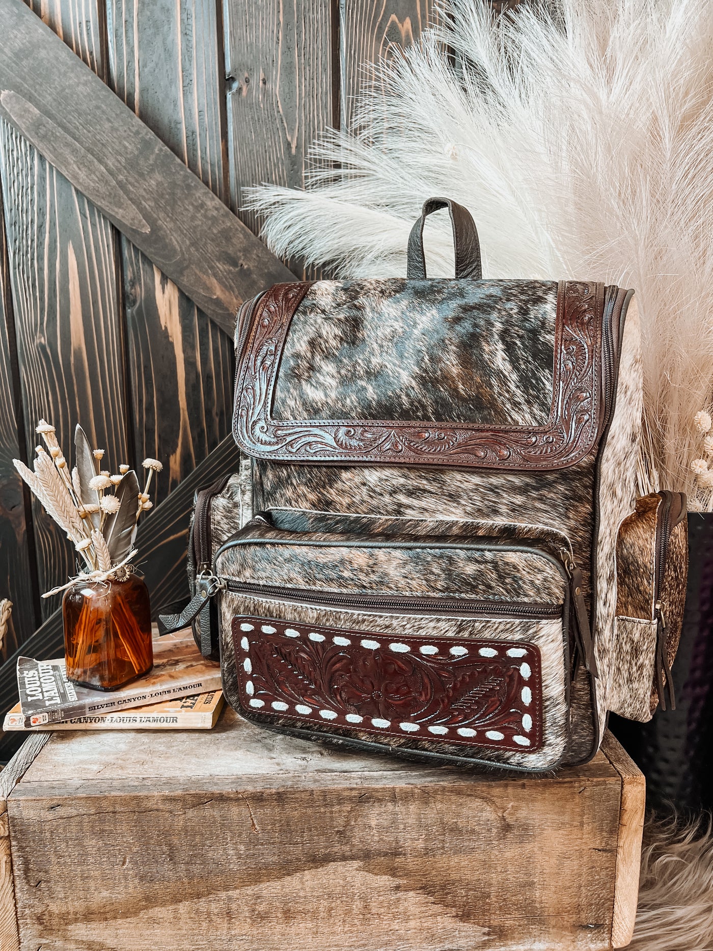 Charlie Cowhide Backpack