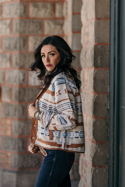 The Braxton Jacket - Copper Aztec