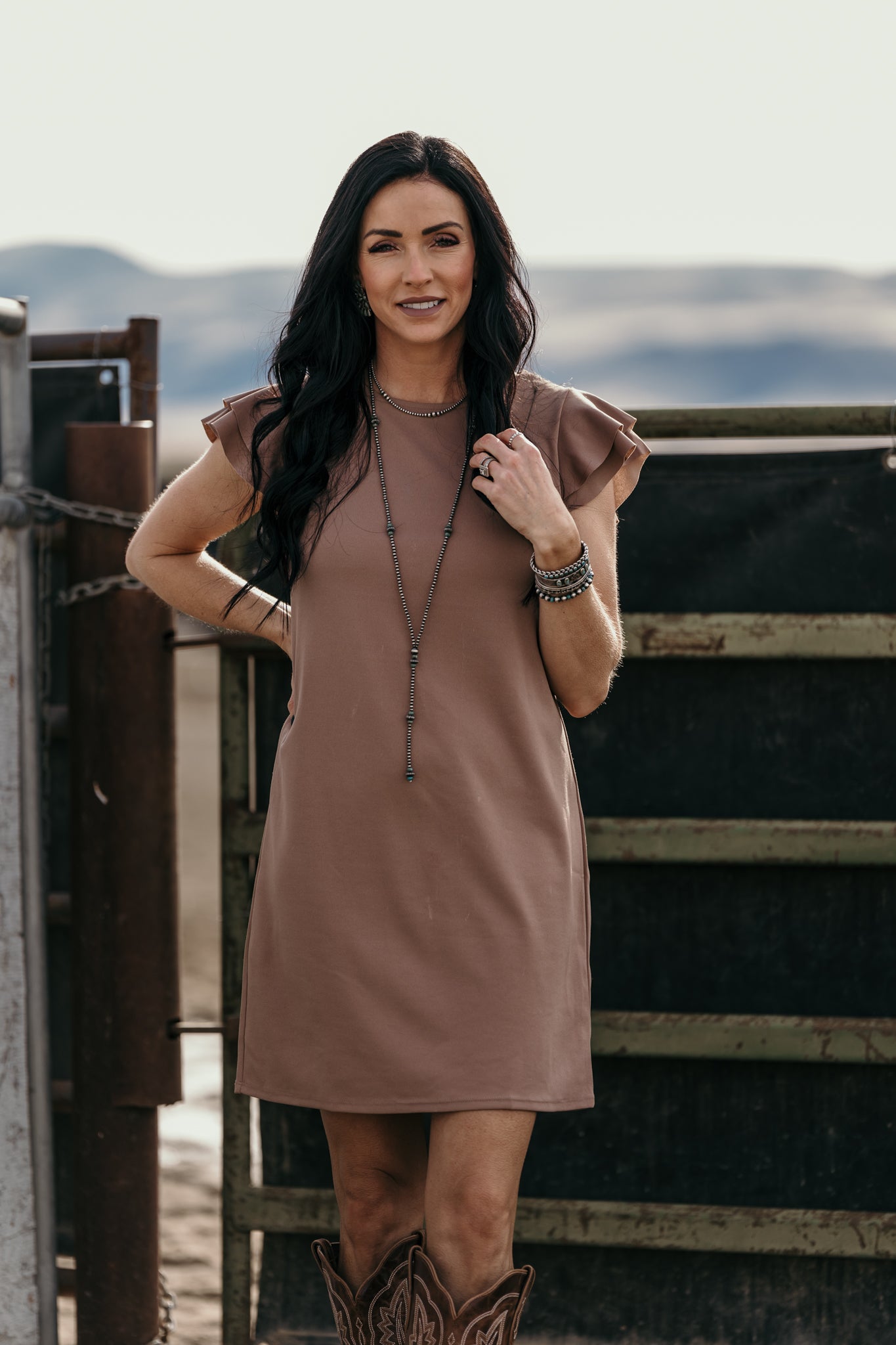 The Julia Dress - Mocha