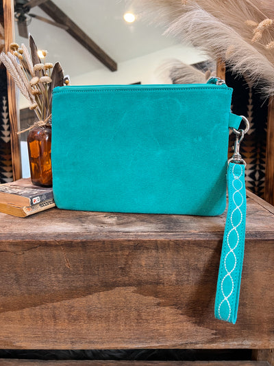 Kessler Boot Stitch Wristlet - Turquoise