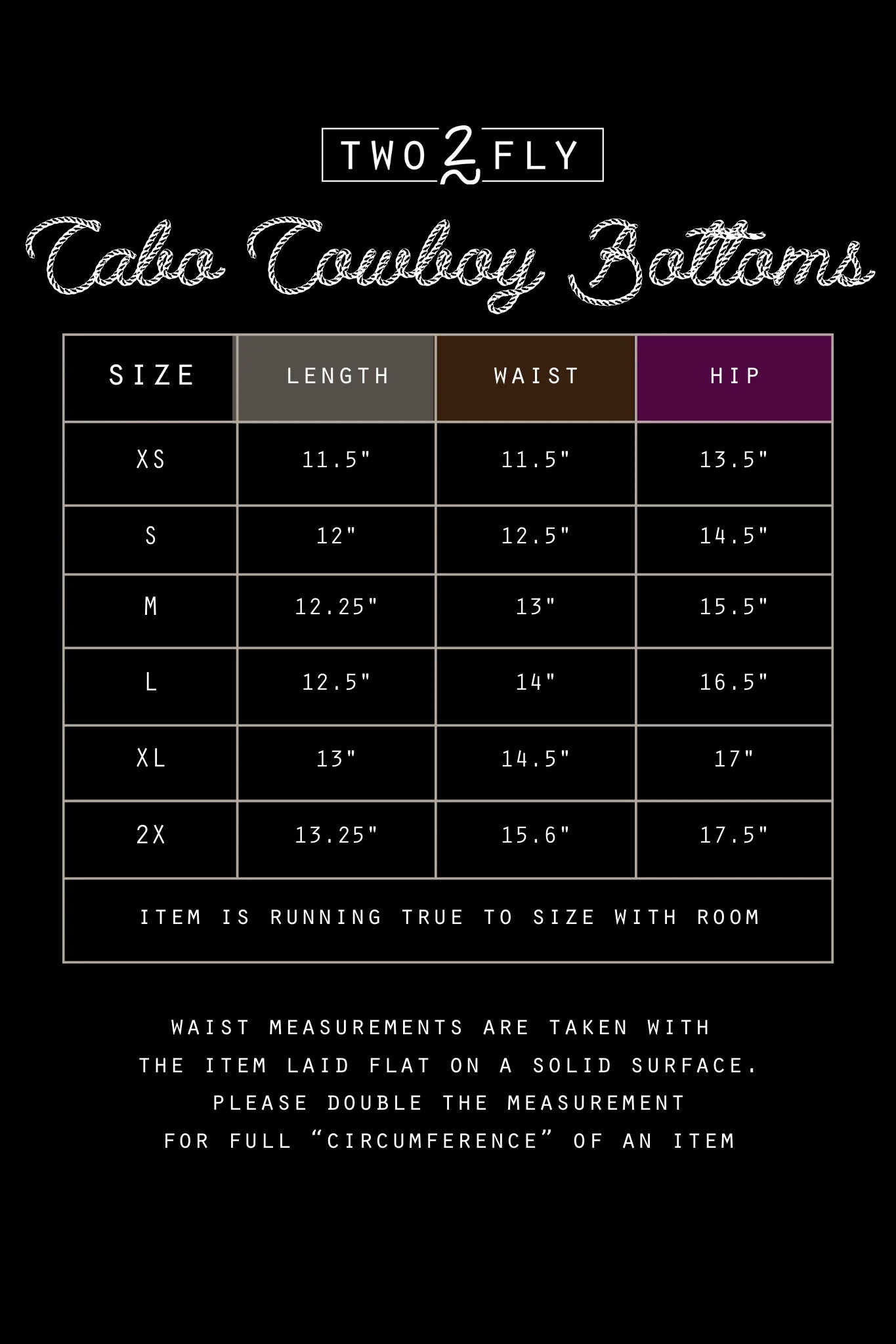 Cabo Cowboy Bottoms