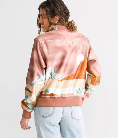 Desert Landscape Bomber Jacket