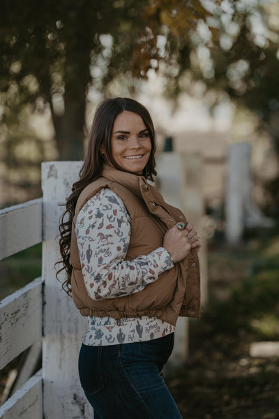 Haven Puffer Vest - Camel