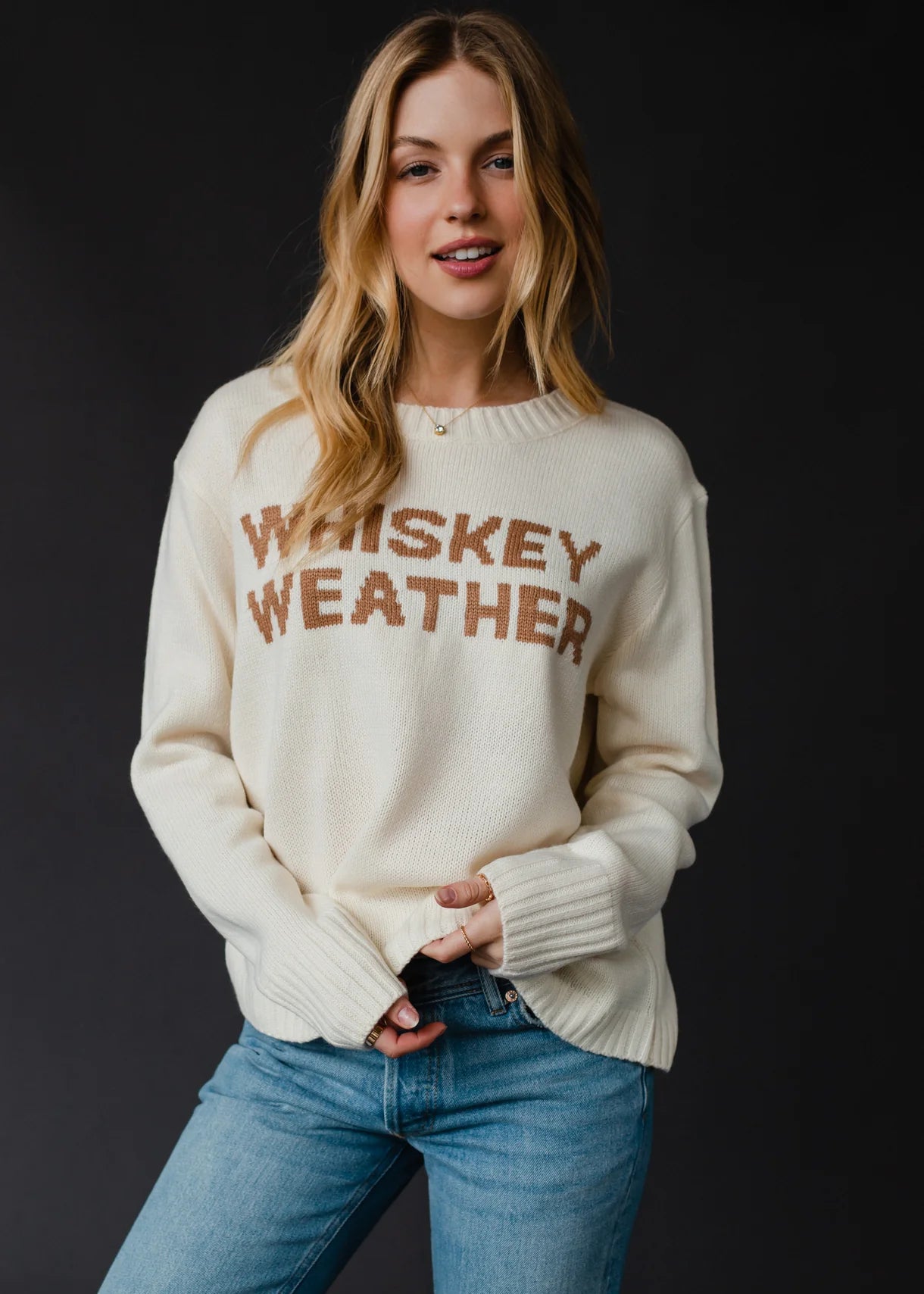 Whiskey Weather Sweater - Cream