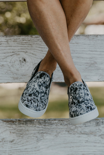 Utah Cowhide Sneaker - Salt & Pepper