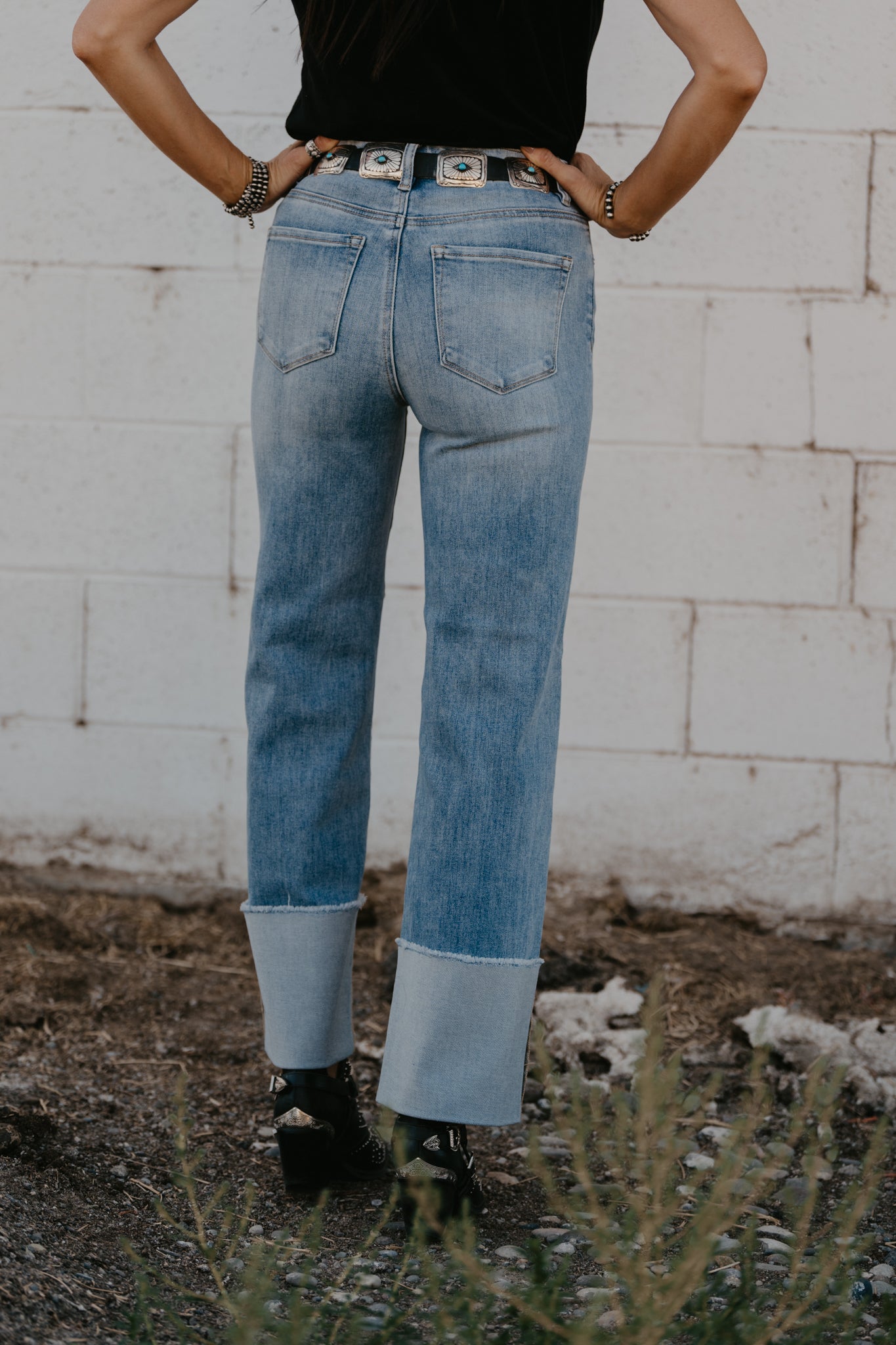 The Tosha Wide Cuff Jeans