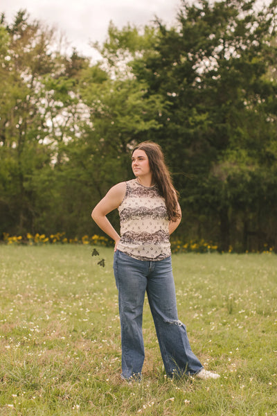 High Noon Mesh Tank Top