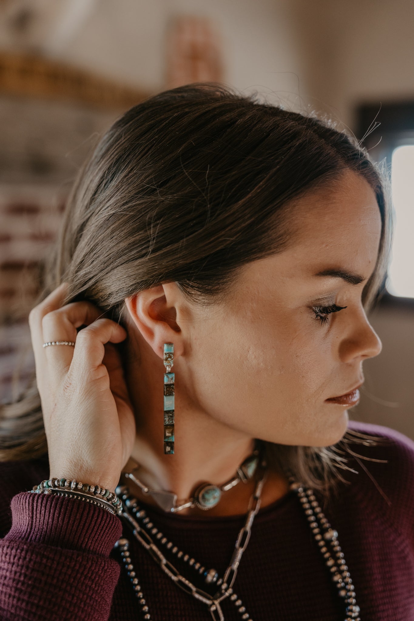 Flatland Turquoise Earrings