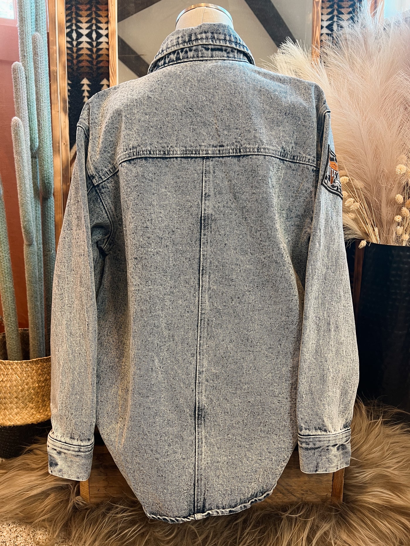 Western Patch Denim Jacket