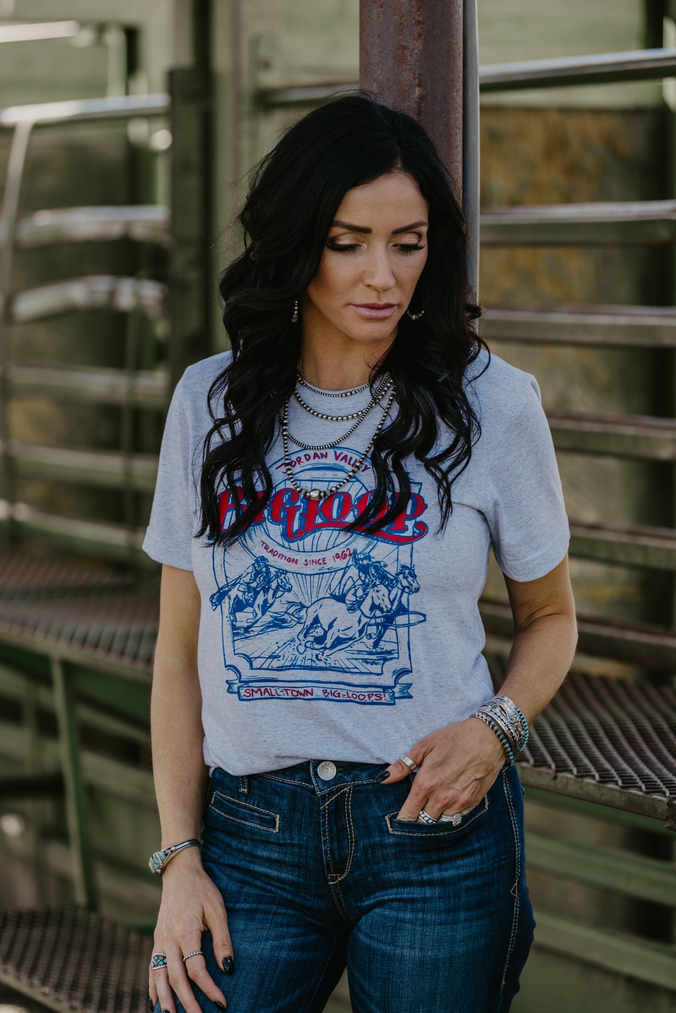 Big Loop Tee - Red, White, & Blue