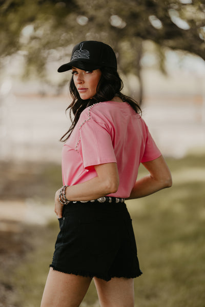 Boot Stitch Trucker Hat - Black/White