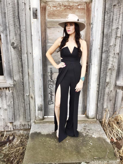 The Dream Girl Jumpsuit - Black