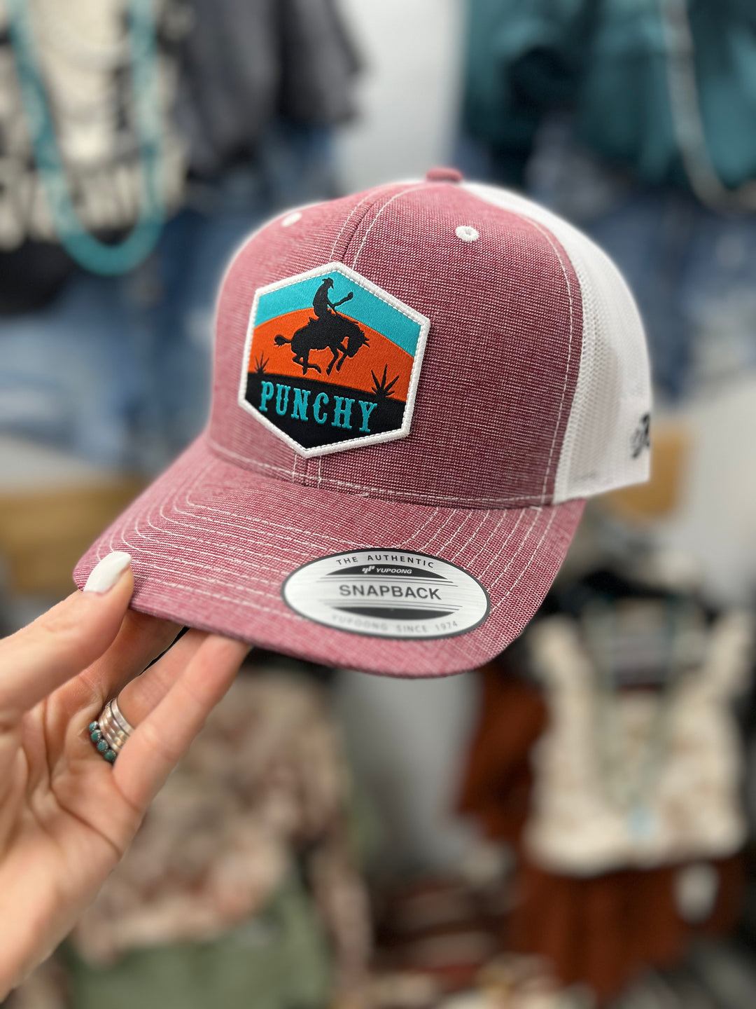 The Punchy Hooey Trucker Hat Maroon