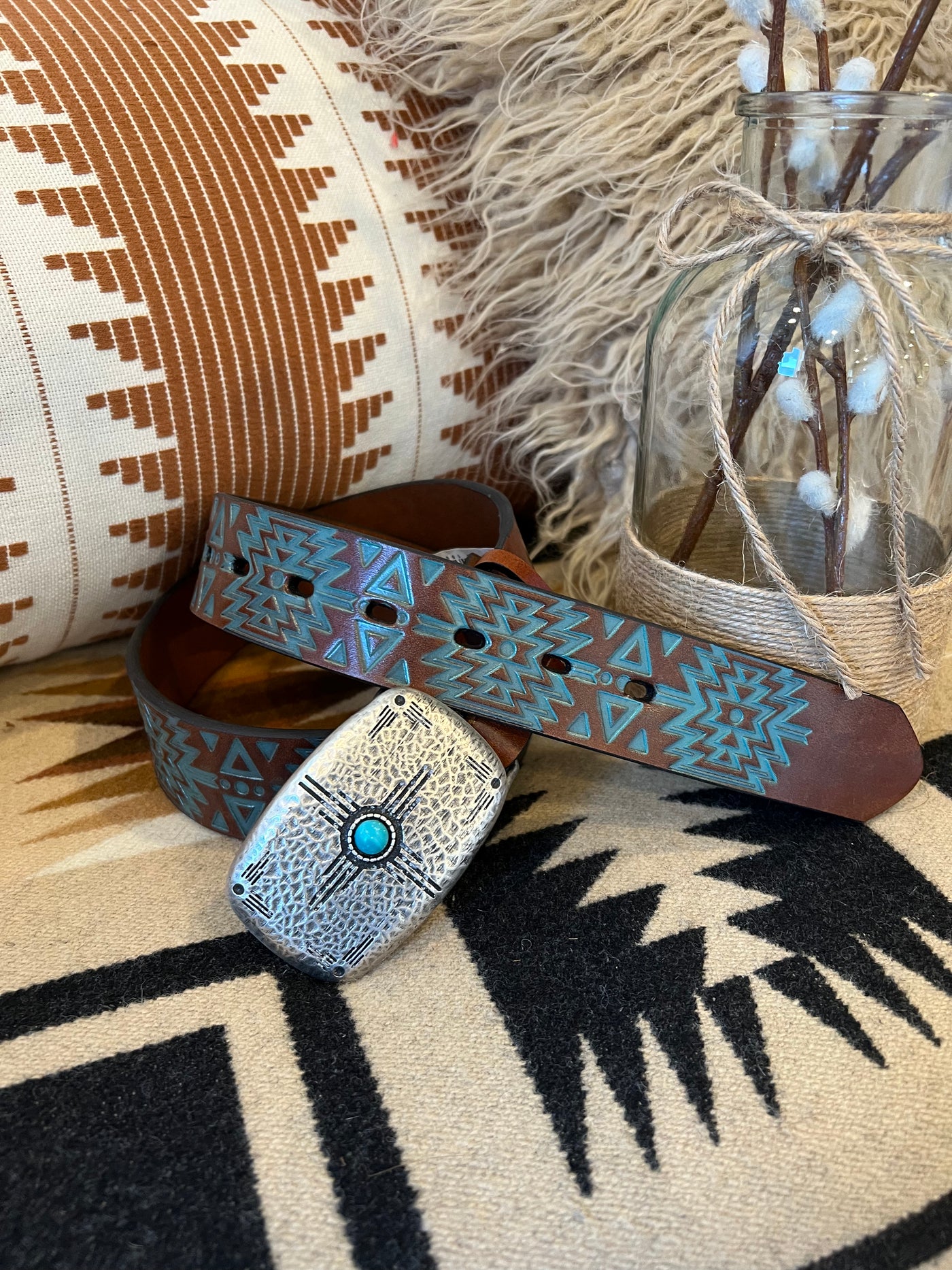 The Shawnee Belt - Turquoise